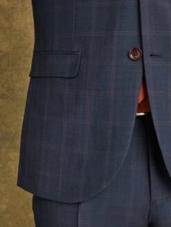 Navy/Rust Wool Slim Fit Suit: Jacket 12 Navy/Rust Wool Slim Fit Suit: Jacket -Oxford Sales Store 132 701s6