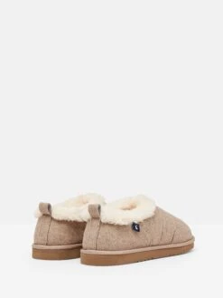 Oatmeal Faux Fur Lined Slippers -Oxford Sales Store 185905s3