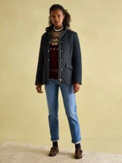 Navy Showerproof Quilted Jacket -Oxford Sales Store 193930s3