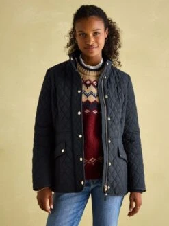 Navy Showerproof Quilted Jacket -Oxford Sales Store 193930s5