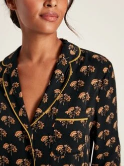 Black Floral Pyjama Set -Oxford Sales Store 208885s5