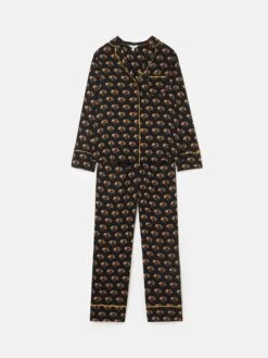 Black Floral Pyjama Set -Oxford Sales Store 208885s6