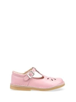 Start-Rite Lottie Pink Leather Classic T-Bar Shoes F Fit
