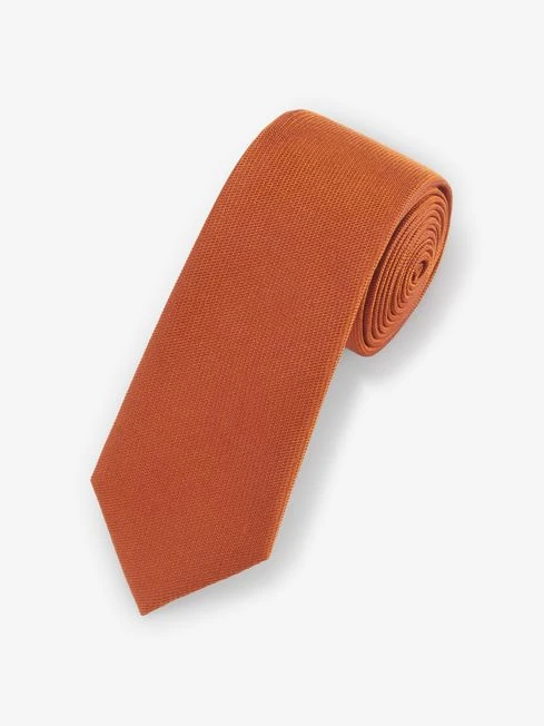 Rust Brown Silk Tie 1 Rust Brown Silk Tie