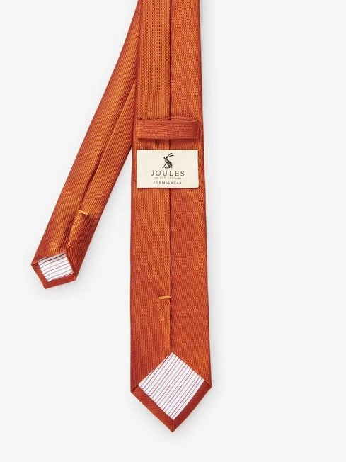 Rust Brown Silk Tie 3 Rust Brown Silk Tie - Image 3