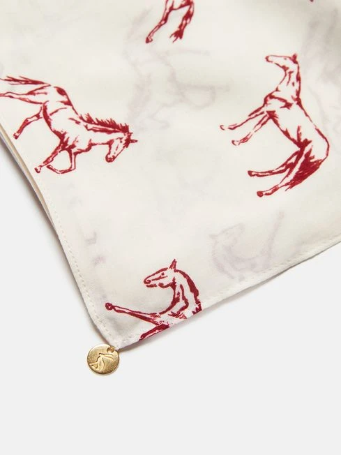 Red Printed Scarf 4 Red Printed Scarf - Image 4