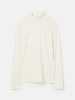 Cream Roll Neck Top -Oxford Sales Store 317467s7