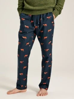 Navy Blue Printed Pyjama Bottoms