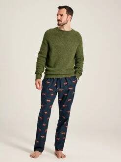 Navy Blue Printed Pyjama Bottoms -Oxford Sales Store 326016s3
