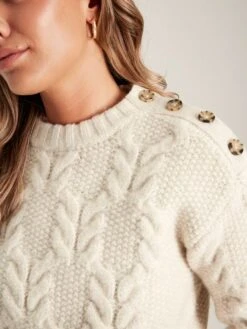 Cream Cable Knit Jumper -Oxford Sales Store 327091s5