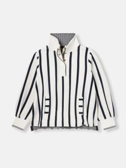 Cream/Navy Pullover Sweat -Oxford Sales Store 343617s7