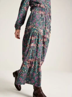 Blue Frill Neck Dress -Oxford Sales Store 350585s7