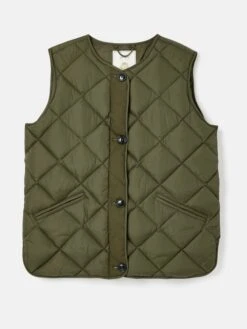 Radley Green Showerproof Diamond Quilted Gilet With Buttons -Oxford Sales Store 370 615s7