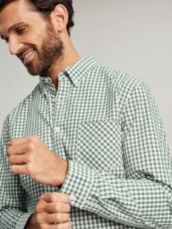 Joules Green Goodridge Long Sleeve Classic Fit Poplin Shirt -Oxford Sales Store 378172s5