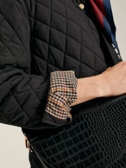 Black Showerproof Quilted Jacket -Oxford Sales Store 385954s5