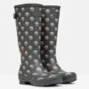 Grey Printed Wellies