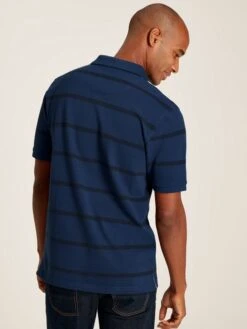 Blue Classic Fit Striped Polo -Oxford Sales Store 407884s3