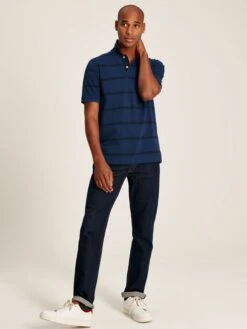 Blue Classic Fit Striped Polo -Oxford Sales Store 407884s4