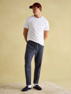 White Plain Jersey T-Shirt 8 White Plain Jersey T-Shirt -Oxford Sales Store 426223s3