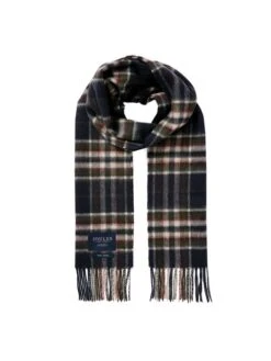 Navy Blue Wool Scarf -Oxford Sales Store 432662s3