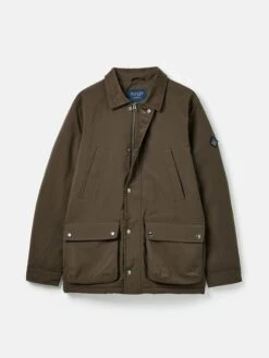 Brown Multi-pocket Waterproof With Padded Lining Coat -Oxford Sales Store 435 305s10