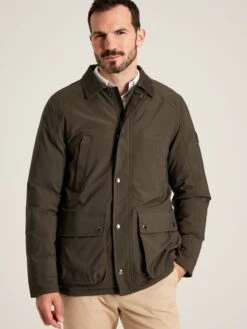 Brown Multi-pocket Waterproof With Padded Lining Coat -Oxford Sales Store 435 305s3
