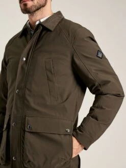 Brown Multi-pocket Waterproof With Padded Lining Coat -Oxford Sales Store 435 305s9