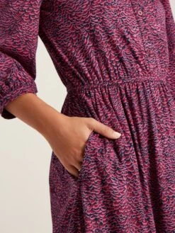 Purple Jersey Shirt Dress -Oxford Sales Store 447335s6