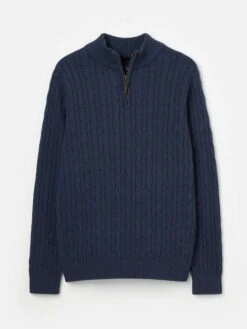 Blue Quarter Zip Jumper -Oxford Sales Store 501297s6
