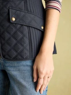 Navy Blue Showerproof Diamond Quilted Gilet -Oxford Sales Store 509130s5