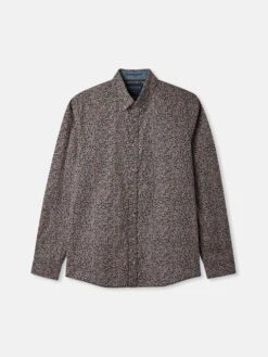 Navy Paisley Classic Fit Printed Shirt -Oxford Sales Store 530676s7