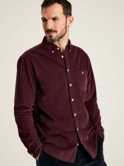 Miller Wine Classic Fit Cord Shirt