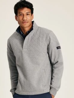 Grey Quarter Zip Sweater -Oxford Sales Store 576873s3