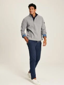 Grey Quarter Zip Sweater -Oxford Sales Store 576873s4