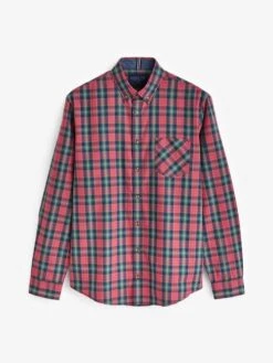 Red Long Sleeve Classic Fit Poplin Shirt 15 Red Long Sleeve Classic Fit Poplin Shirt -Oxford Sales Store 584559s8