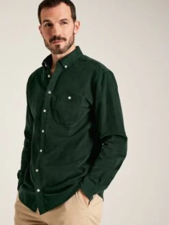 Miller Green Classic Fit Cord Shirt
