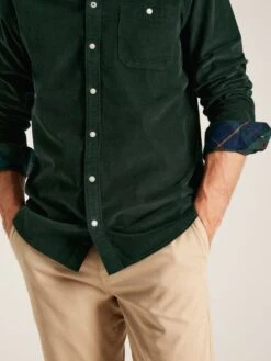 Miller Green Classic Fit Cord Shirt -Oxford Sales Store 597 834s5