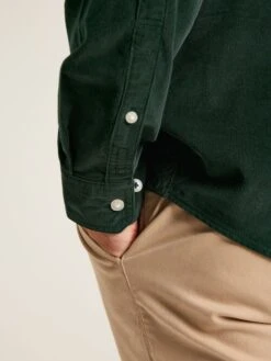 Miller Green Classic Fit Cord Shirt -Oxford Sales Store 597 834s6