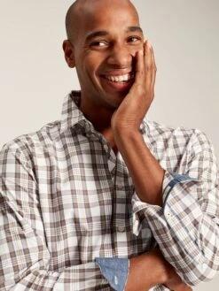 Cream Long Sleeve Classic Fit Poplin Shirt 10 Cream Long Sleeve Classic Fit Poplin Shirt -Oxford Sales Store 626328s4