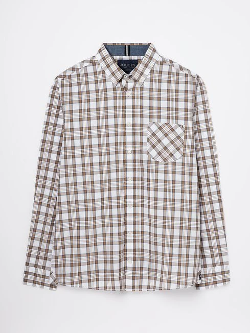 Cream Long Sleeve Classic Fit Poplin Shirt 7 Cream Long Sleeve Classic Fit Poplin Shirt - Image 7