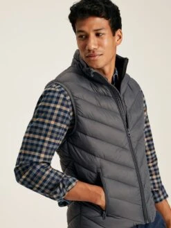Garrett Grey Padded Shower Resistant Gilet -Oxford Sales Store 630471s4