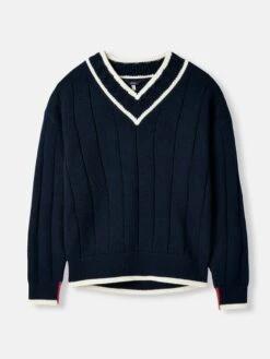 Navy Blue V-Neck Cricket Jumper -Oxford Sales Store 642191s7