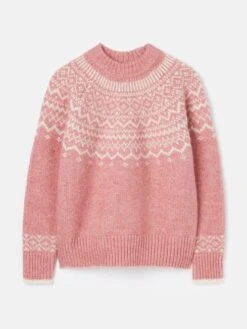 Pink Fair Isle Jumper -Oxford Sales Store 643 593s9