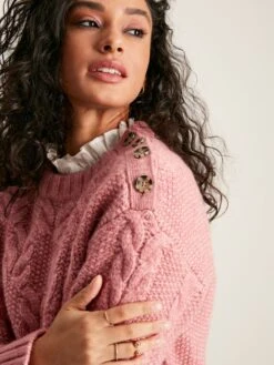 Pink Cable Knit Jumper -Oxford Sales Store 670344s4