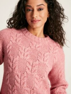 Pink Cable Knit Jumper -Oxford Sales Store 670344s5