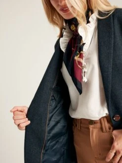 Navy Blue Tweed Blazer -Oxford Sales Store 675 225s6