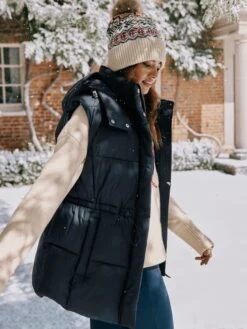 Navy Showerproof Padded Gilet