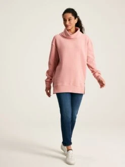 Pink Ottoman Cowl Neck Sweatshirt -Oxford Sales Store 686978s3