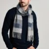 Blue Wool Scarf