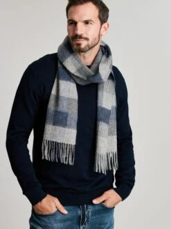 Blue Wool Scarf